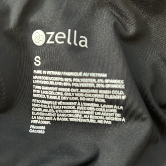 Nordstrom Zella Strappy Sports Crop Tank | Small | Blue/Grey - Picture 3 of 3